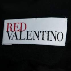 Pre Owned RED Valentino Black Synthetic Bow-Back Baby Doll Top M