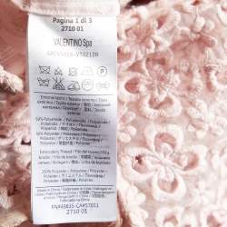 Pre Owned RED Valentino Pink Floral Lace Sleeveless Dress S
