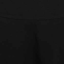 RED Valentino Black Crepe Flared Hem Mini Skirt M