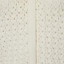 RED Valentino Monochrome Knit Zip Up Cardigan XL