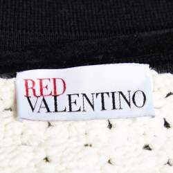 RED Valentino Monochrome Knit Zip Up Cardigan XL