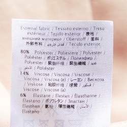 Pre Owned RED Valentino Light Pink Crepe Contrast Ruffle Trim Mini Skirt S