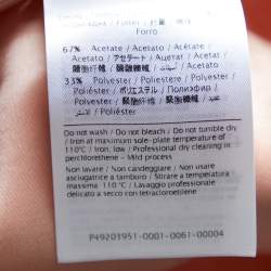 Pre Owned RED Valentino Light Pink Crepe Contrast Ruffle Trim Mini Skirt S