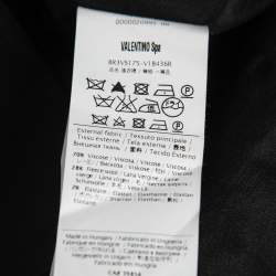 Pre Owned RED Valentino Black Crepe Sleeveless Shift Dress M