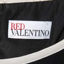 Pre Owned RED Valentino Black Crepe Sleeveless Shift Dress M