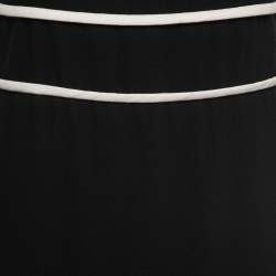 Pre Owned RED Valentino Black Crepe Sleeveless Shift Dress M