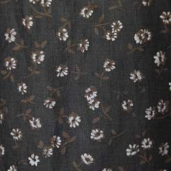 Pre Owned RED Valentino Black Floral Printed Cotton Sleeveless Top M