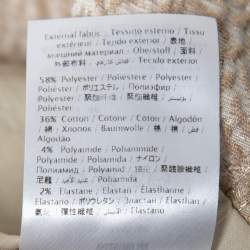 Pre Owned RED Valentino Metallic Gold Jacquard Sleeveless Midi Dress L