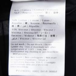 Pre Owned RED Valentino Black Pleated Crepe Bow-Detail Maxi Dress M