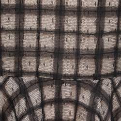 Pre Owned RED Valentino Black Tulle Flared Mini Dress M