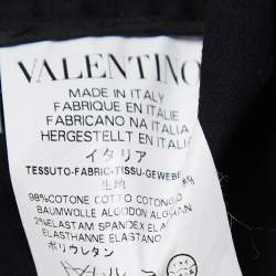 Pre Owned RED Valentino Black Cotton Midi Skirt S