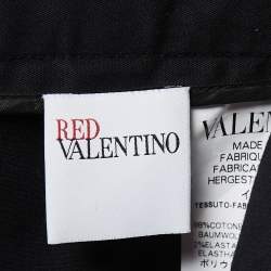 Pre Owned RED Valentino Black Cotton Midi Skirt S