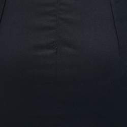 Pre Owned RED Valentino Black Cotton Midi Skirt S