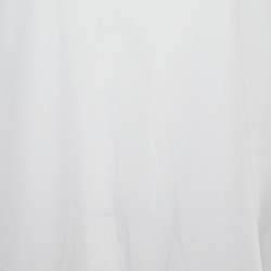 Pre Owned RED Valentino White Cotton Swallow Bird Collar Detail Shift Dress S