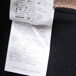 Pre Owned RED Valentino Black Floral Patterned Knit Sweater L