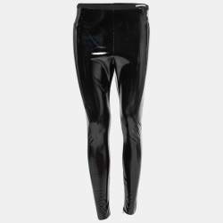 RED Valentino Black Faux Leather Leggings XS