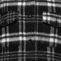 RED Valentino Black Checked Wool Blend Jacket M