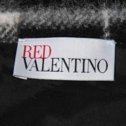 RED Valentino Black Checked Wool Blend Jacket M