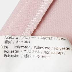 Pre Owned RED Valentino Pink Crepe Tie-Bow Detail Sleeveless Midi Dress M