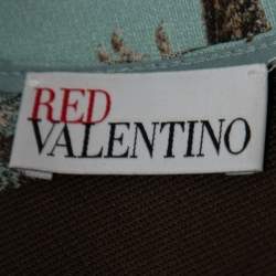 Pre Owned RED Valentino Myosotis Flora & Fauna Brocade Shift Dress S