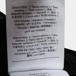 Pre Owned RED Valentino Black Mesh Tiered Full Sleeve Maxi Dress S