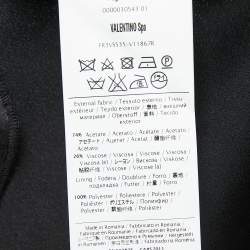 Pre Owned RED Valentino Black Crepe Bow Embellished Mini Dress M