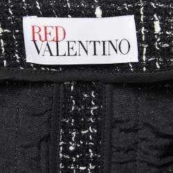 RED Valentino Black Tweed Button Front Jacket L