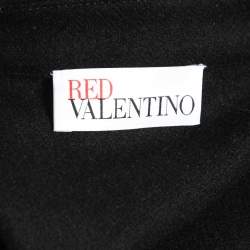 RED Valentino Black Wool Single Breasted Cropped Jacket S