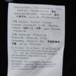 Pre Owned RED Valentino Black Ribbed Knit Button Detail Top S