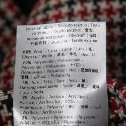 RED Valentino Black/Red Patterned Wool Mini Skirt S