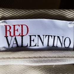 RED Valentino Beige Cotton Pleated Mini Skirt S
