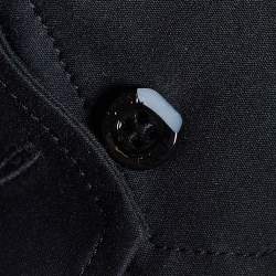 Pre Owned RED Valentino Black Cotton & Nylon Trim Bow Detail Shirt M