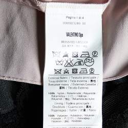 Pre Owned RED Valentino Black Tulle Lace & Pink Lined Mini Dress M