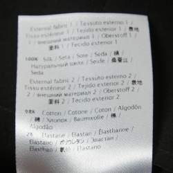 Pre Owned RED Valentino Black Crepe Velvet Trimmed Collared Top XL