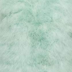 RED Valentino Pastel Green Feathered Waistcoat S