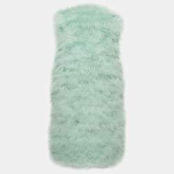 RED Valentino Pastel Green Feathered Waistcoat S