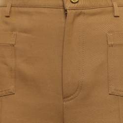 RED Valentino Brown Cotton Blend Wide Leg Trousers M