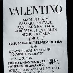 Pre Owned RED Valentino Pink Checkered Satin Draped Strapless Mini Dress L