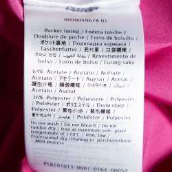 Pre Owned RED Valentino Pink Taffeta Ruffle Hem Tie Detail Shift Dress M