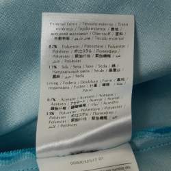 RED Valentino Blue Silk Blend Sleeveless Mini Dress S
