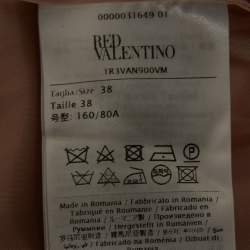 Pre Owned RED Valentino Pink Stretch Crepe Belted Sheath Mini Dress S