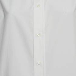 RED Valentino White Cotton Camicia Tie-back Full Sleeve Shirt XL