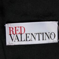 RED Valentino Black Cotton & Wool Flared Midi Dress S