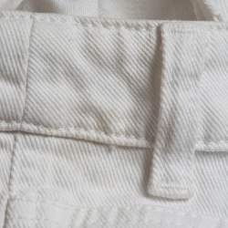 Pre Owned RED Valentino White Denim Straight Leg Jeans M Waist 28"