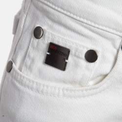 Pre Owned RED Valentino White Denim Straight Leg Jeans M Waist 28"