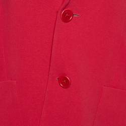 RED Valentino Pink Crepe Tailored Blazer M