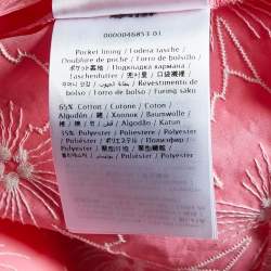 Pre Owned RED Valentino Pink Floral Embroidered Cut-Out Cotton Mini Dress M