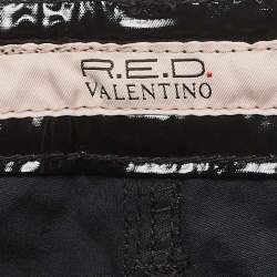 RED Valentino Black Synthetic Detailed Pocket Trouser M