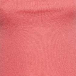 RED Valentino Pink Cashmere Knit Shoulder Strap Top M