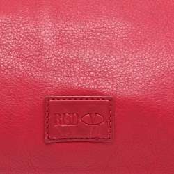 RED Valentino Red Leather Bow Flap Shoulder Bag